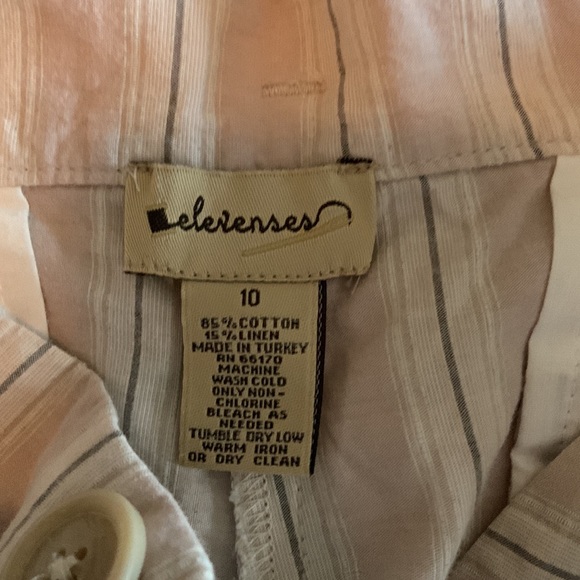 Elevenses Linen Blend Wide Leg Pants Anthropologie - Picture 7 of 8